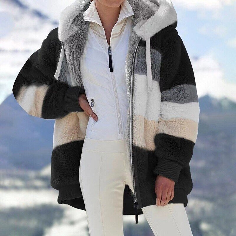 Christmas Sale - 50% OFF Contrasting Padded Coat